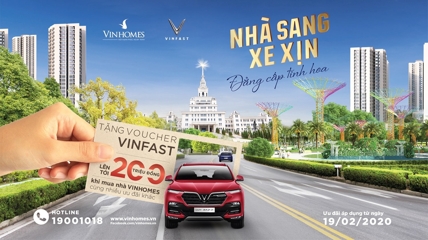 “Nhà sang, xe xịn - đẳng cấp tinh hoa” là chương trình tri ân đặc biệt, khẳng định những ưu đãi riêng có của hệ sinh thái Vingroup.