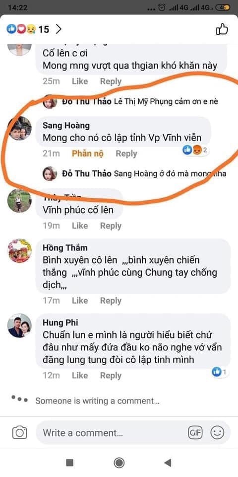 Trong những ngày qua, nhiều Facebooker đang truy lùng trang cá nhân có tên “Sang Hoàng”, để dạy cho một bài học vì có thái độ miệt thị với người dân và xúc phạm chính quyền tỉnh Vĩnh Phúc. 