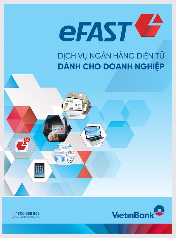 Với VietinBank eFAST, giờ đây các doanh nghiệp có thể ngồi tại văn phòng để gửi các yêu cầu về phát hành, sửa đổi bảo lãnh, mở, sửa, thanh toán L/C và một số phương thức thanh toán quốc tế khác, gửi các hồ sơ giải ngân tín dụng cho ngân hàng mà không cần trực tiếp đến ngân hàng như trước (Dịch vụ Gửi chứng từ nhanh - We Transfer).