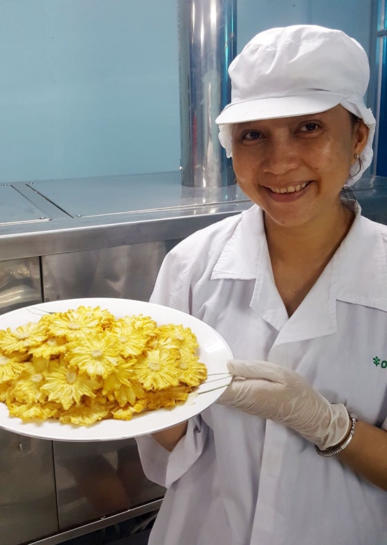 Chị Nguyễn Minh Thy - chủ thương hiệu trái cây sấy dẻo Bamofood.