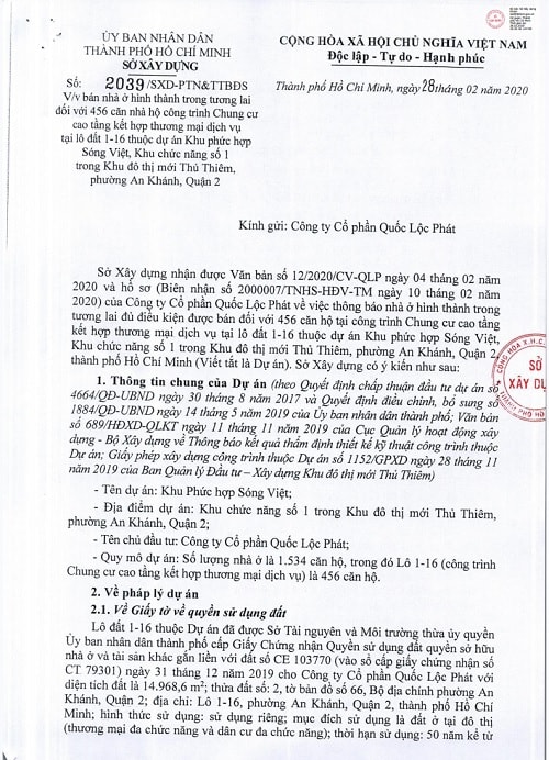 Phối cảnh Khu căn hộ dự án