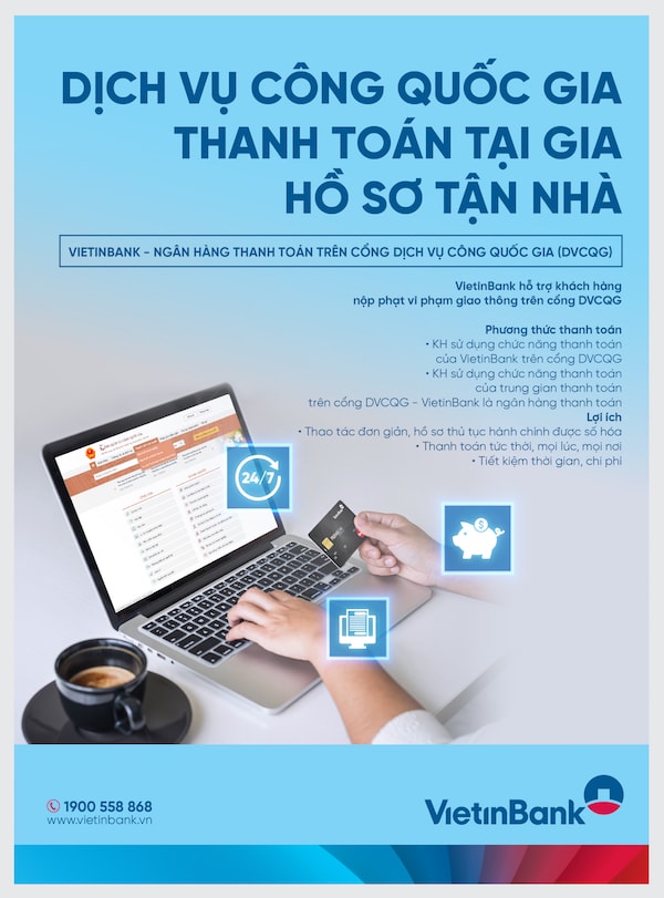 Giải pháp thanh toán trực tuyến dịch vụ thu phạt xử lý vi phạm giao thông trên Cổng DVCQG sẽ trở thành công cụ hỗ trợ hiệu quả cho người dân trong việc thanh toán tiền nộp phạt.