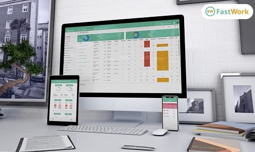 FastWork tặng miễn phí giải pháp chấm công di động. Ảnh: FastWork