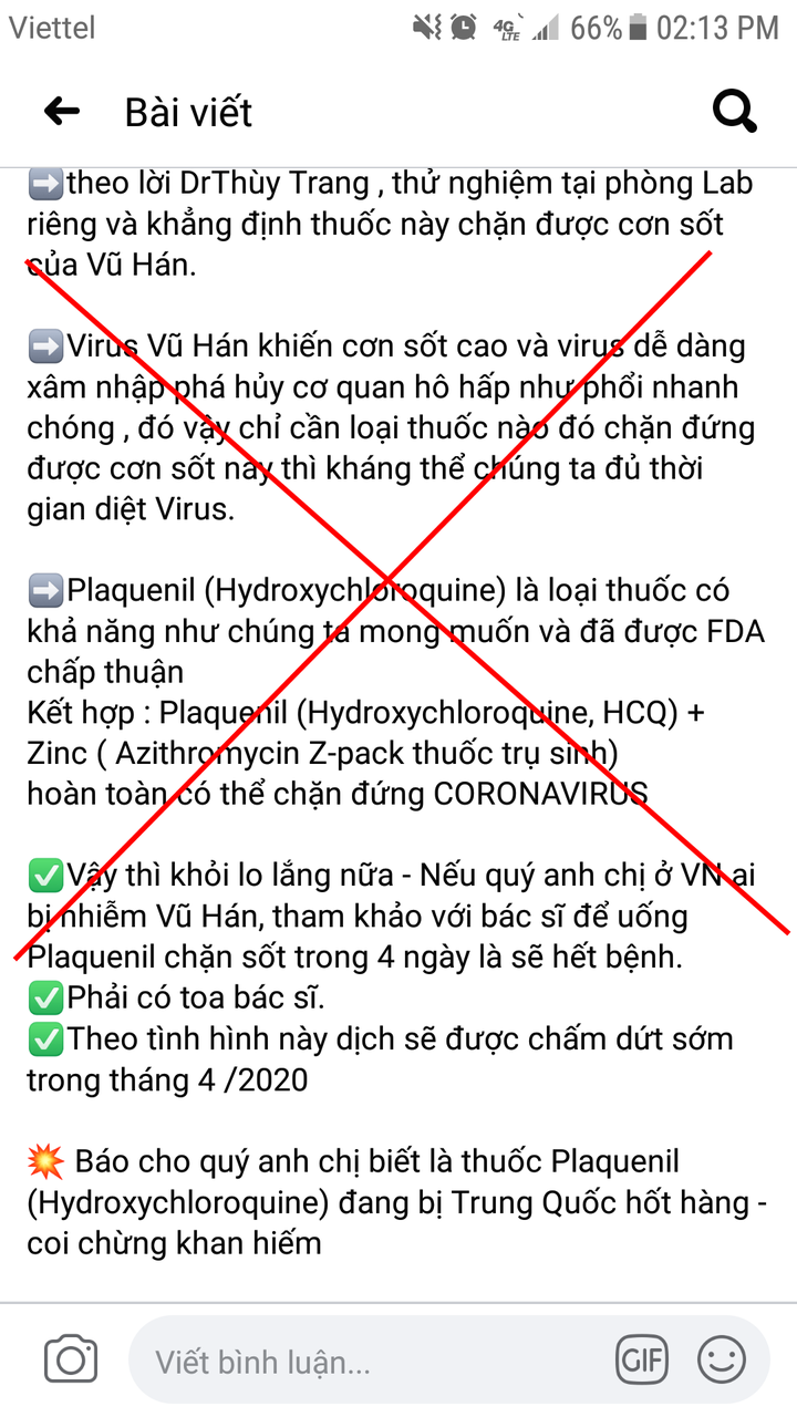 Tin đồn xuất hiện trên mạng xã hội.