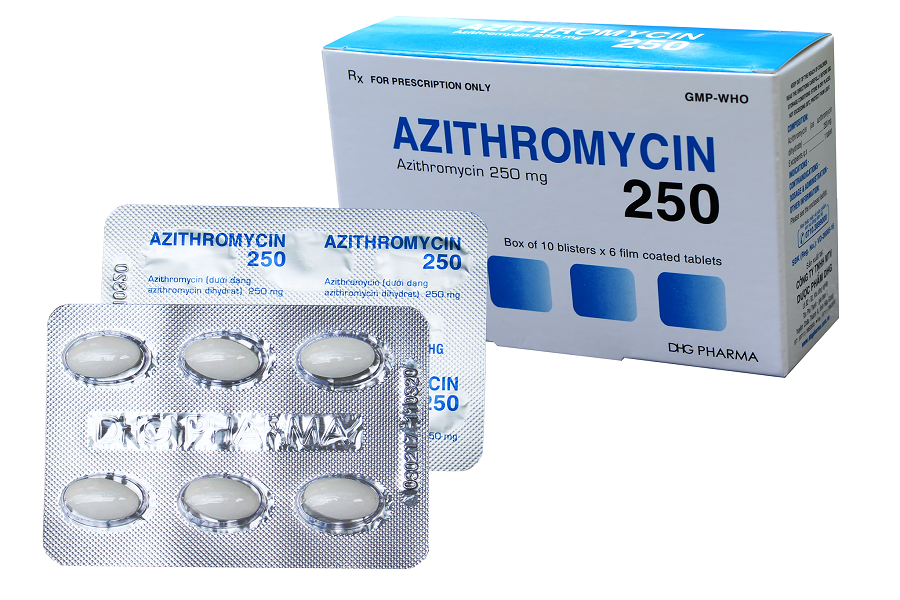 Azithromycin với tên biệt dược Zithromax là thuốc được sử dụng rộng rãi 