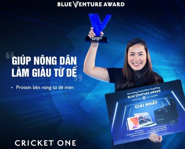 Cricket One – Doanh nghiệp xã hội ứng dụng công nghệ nuôi dế trong sản xuất Protein, Quán quân The Venture 2019 