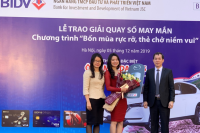 BIDV tổ chức Lễ trao giải chương trình khuyến mại “Bốn mùa rực rỡ, Thẻ chở niềm vui”.