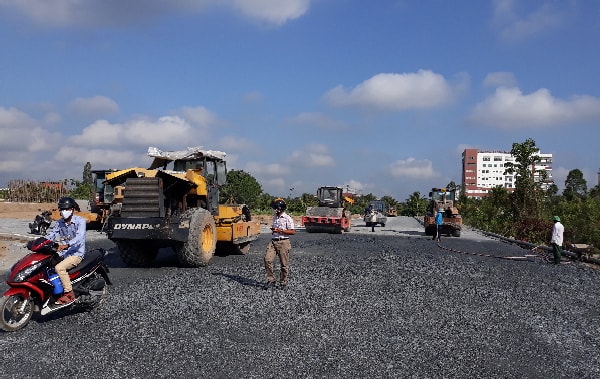 Khu đô thị STK đang được gấp rút thi công hạ tầng.