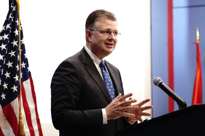Đại sứ Mỹ tại Việt Nam Daniel J. Kritenbrink. Ảnh: AP.