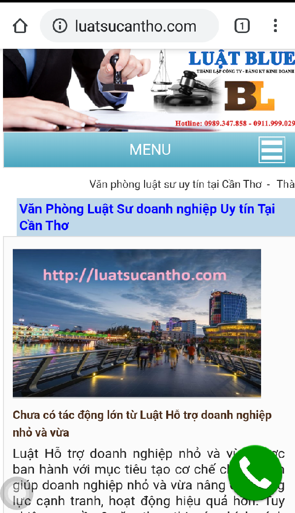 Dù không xin phép mở văn phòng nhưng Công ty tư vấn Blue vẫn quảng cáo rằm rộ thực hiện kinh doanh tại TP.Cần Thơ.