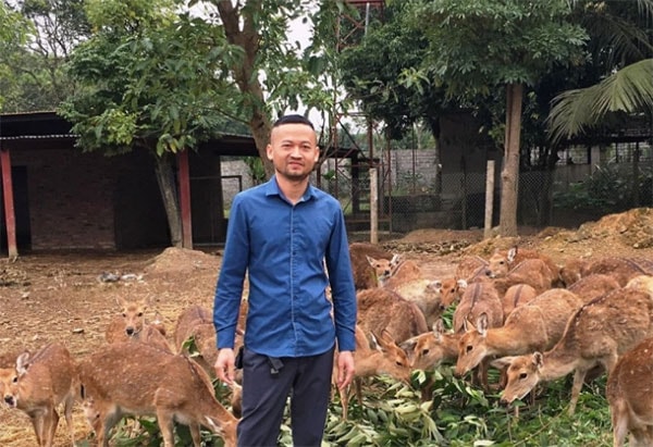 Đam mê đã đưa anh Phạm Văn Kiên trở thành ông chủ trang trại.