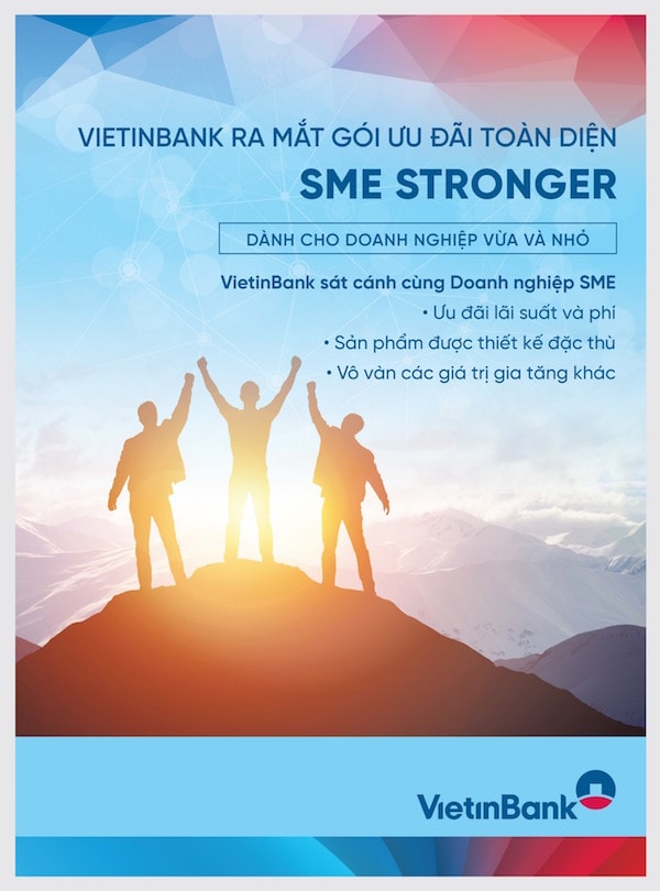 Gói ưu đãi toàn diện VietinBank SME Stronger còn mang tới các Chương trình, sản phẩm dịch vụ đa dạng, hấp dẫn như: Chương trình cho vay trung dài hạn lãi suất cố định, Chuyển tiền không giới hạn, Tài khoản số đẹp cho khách hàng doanh nghiệp vừa và nhỏ, Khuyến mãi dành cho giao dịch trực tuyến, sản phẩm bảo hiểm chuyên biệt dành cho khách hàng doanh nghiệp vừa và nhỏ…