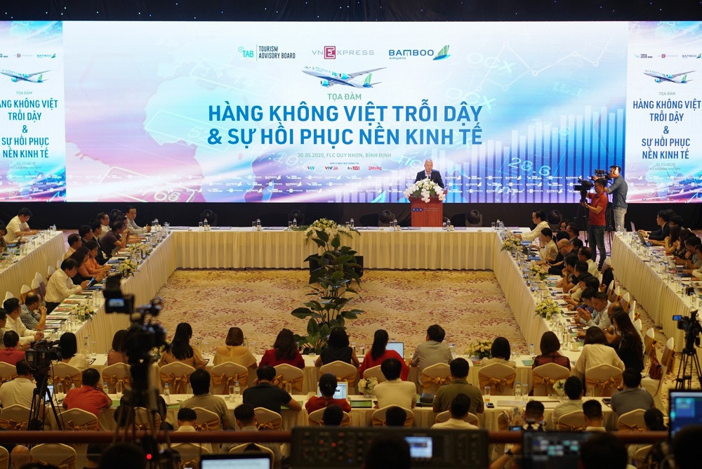 Ông Võ Huy Cường, Phó Cục trưởng Cục Hàng không Việt Nam phát biểu tại sự kiện.