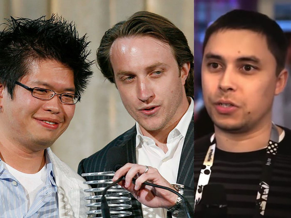 YouTube được sáng lập bởi ba cựu nhân viên hãng thanh toán điện tử PayPal là Steve Chen (trái), Chad Hurley (giữa) và Jawed Karim (phải) năm 2005. Ban đầu, cả ba định hướng là một nền tảng hẹn hò, sau đó chuyển sang lưu trữ video trực tuyến.Tại YouTube, Hurley là CEO còn Chen đóng vai trò Giám đốc công nghệ. Trong khi đó, Karim chưa bao giờ có vai trò chính thức tại YouTube, thay vào đó chỉ là 