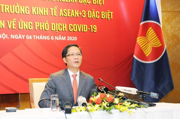 Các Bộ trưởng ASEAN+3p/khuyến khích đưa ra các biện pháp thuận lợi để thúc đẩy sự phục hồi kinh tế từ cuộc khủng hoảng Covid-19. (Ảnh: Bộ Công Thương)