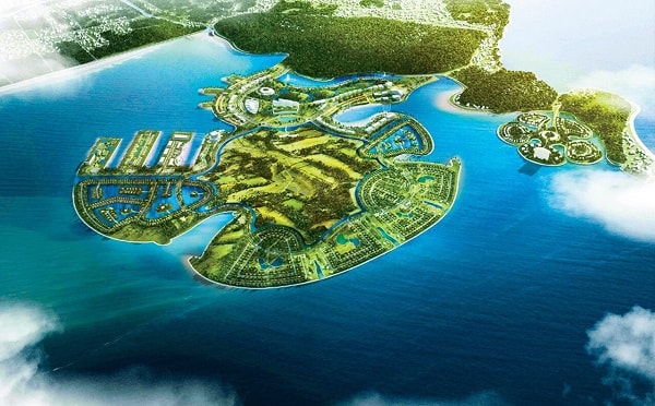 Mô hình Khu du lịch quốc tế Đồi Rồng.