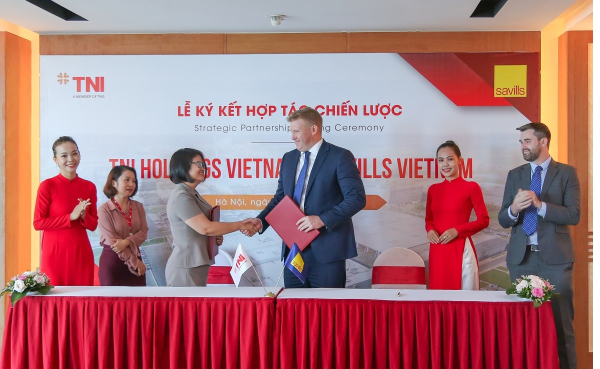 Savills Vietnam sẽ chính thức trở thành đơn vị tư vấn cho thuê và phát triển thương hiệu TNI Holdings Vietnam đến các đối tác chiến lược khác của Savills Vietnam. 