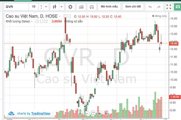 Cổ phiếu GVR là điểm sáng được sự quan tâm của nhà đầu tư với quỹ đất KCN phong phú