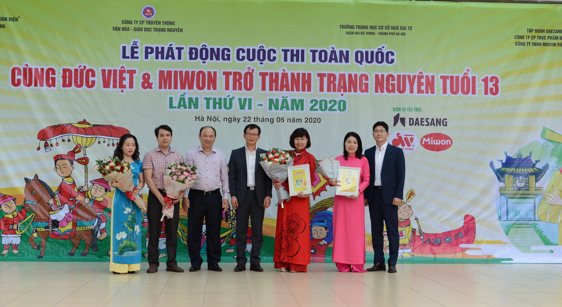 Cuộc thi toàn quốc “Cùng Đức Việt & Miwon trở thành Trạng Nguyên tuổi 13”, lần thứ VI năm 2020 vừa được phát động tại Hà Nội