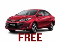 Ba mươi chiếc Toyota Vios sắp được tặng miễn phí