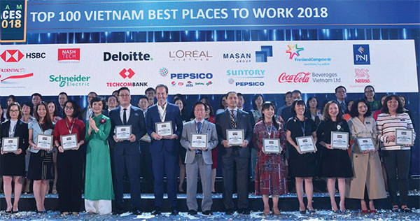 Năm 2019, lần thứ hai Deloitte Việt Nam được trao giải thưởng “Nơi làm việc tốt nhất châu Á”.