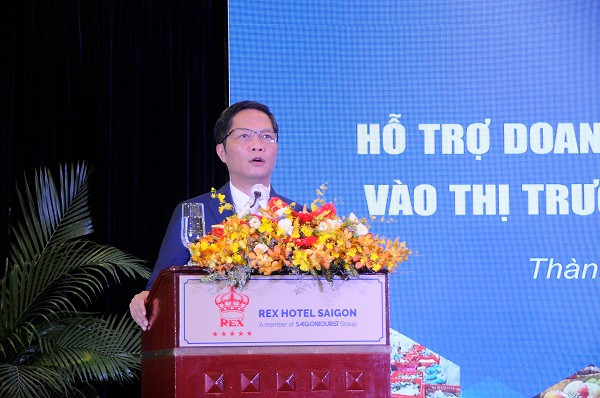 Ông Trần Tuấn Anh - Bộ trưởng Bộ Công thương phát biểu khai mạc Hội nghị.