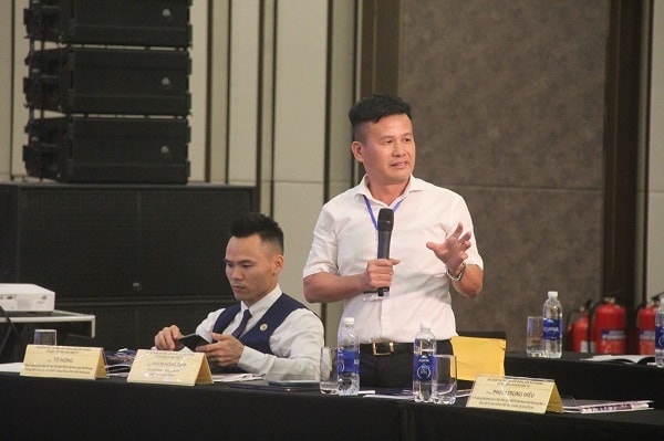 Ông Phạm Hồng Điệp trao đổi về tiềm năng của bất động sản công nghiệp Hải Phòng tại tọa đàm bất động sản