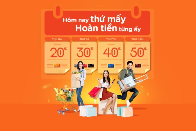 Chương trình ưu đãi đặc biệt, độc đáo và duy nhất trên thị trường “Hôm nay thứ mấy, hoàn tiền từng ấy” tiếp tục được MSB triển khai liên tiếp vào các ngày trong tuần.