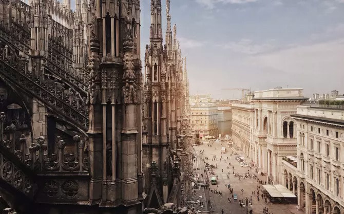 Tác phẩm Duomo di Milano đạt giải nhất ảnh kiến trúc của tác giả Haiyin Lin chụp bởi iPhone X tại Milan (Italy).