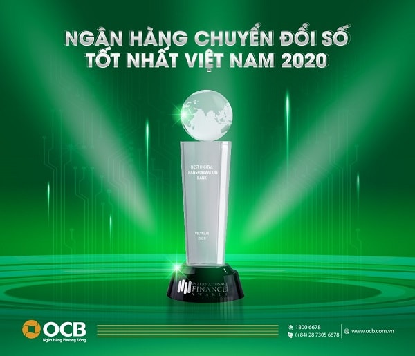 OCB vừa được tạp chí tài chính quốc tế International Finance Magazine (IFM) trao giải thưởng 