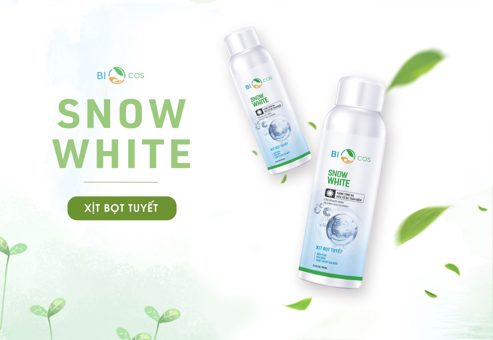 Xịt lạnh trắng da Snow White hiện có mặt tại tất cả các showroom và hệ thống đại lý của thương hiệu mỹ phẩm thiên nhiên Bio Cosmetics trên toàn quốc