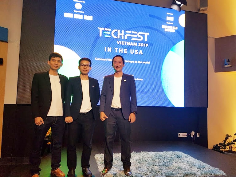 Ba founder của GoStream trong chuyến tham gia Techfest tại Mỹ 2019.