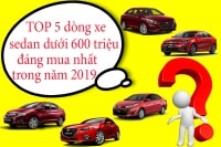 TOP 5 dòng xe sedan dưới 600 triệu đáng mua hiện nay