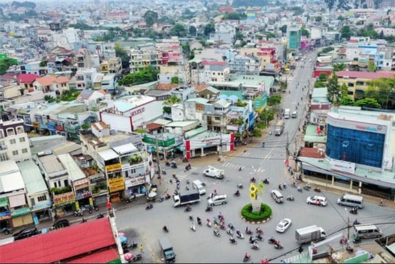 Một phần quận Thủ Đức nhìn từ trên cao.