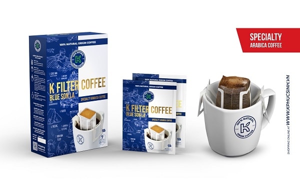 Cà phê K Filter Coffee Blue Sơn La - Dòng sản phẩm cao cấp, đặc biệt và tiện lợi của K Phucsinh 