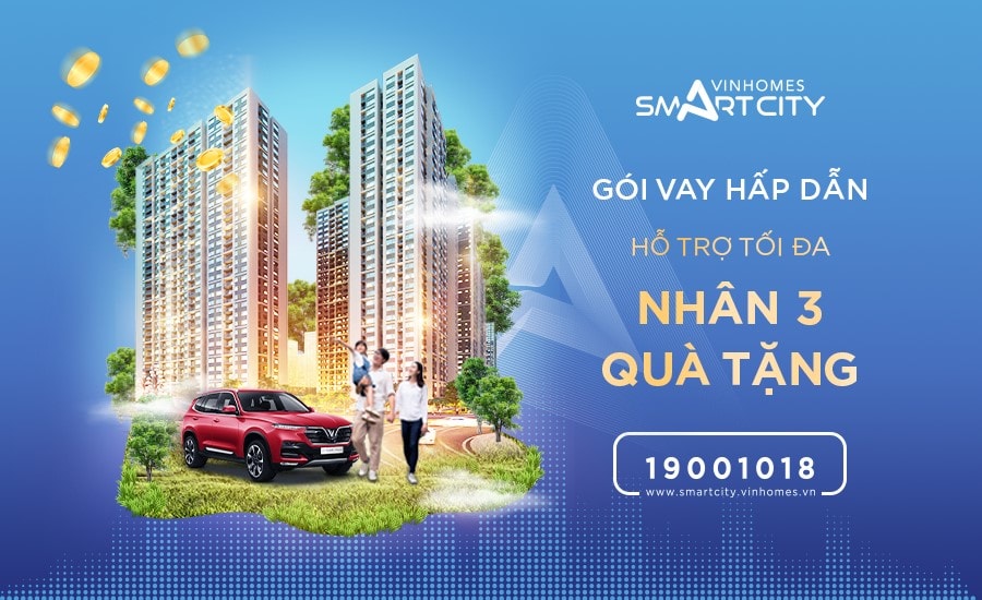 Sở hữu nhà Vinhomes Smart City chỉ từ 510 triệu đồng cùng ưu đãi Bộ ba nhà – xe – nội thất hoàn hảo