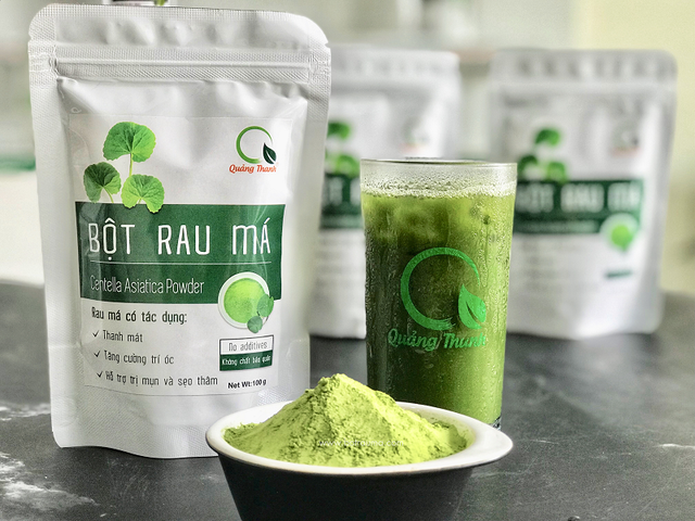 Sản phẩm bột rau má thương hiệu Quảng Thanh của Thiên Nhiên Việt đã đi khắp châu Âu.