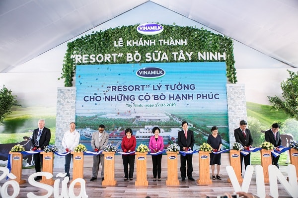 Trang trại bò sữa Vinamilk Tây Ninh được khánh thành 2017, là trang trại có quy mô lớn và hiện đại nhất của Vinamilk.