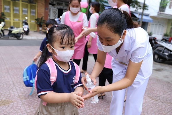 Các trường mầm non trên địa bàn TP. Đà Nẵng đón học sinh quay lại trường ngày đầu tiên vào hôm 21/09 vừa qua.