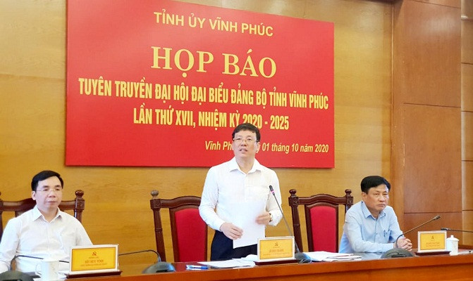 Phó Bí thư tỉnh ủy, Phó Chủ tịch Thường trực UBND tỉnh Vĩnh Phúc Lê Duy Thành. Ảnh: Việt Hà