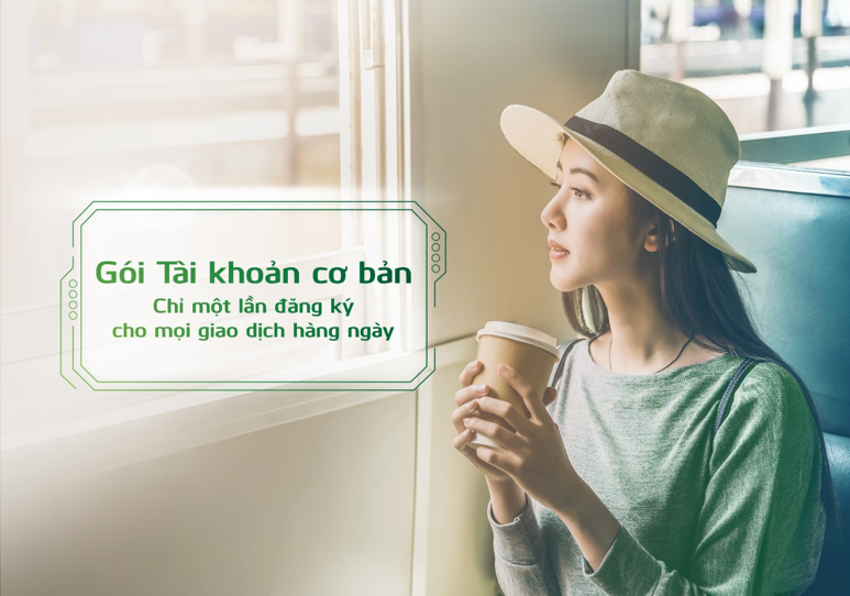 Vietcombank chính thức ra mắt thị trường 2 gói tài khoản cơ bản dành cho khách hàng cá nhân, giúp khách hàng tiết kiệm thời gian và công sức với chỉ một lần đăng ký cho mọi nhu cầu giao dịch thường ngày.