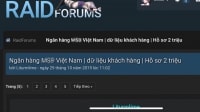 Hacker tung dữ liệu hai triệu người dùng ngân hàng lên mạng