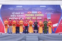 Đạp xe hưởng ứng Tháng phòng chống cháy nổ 2020