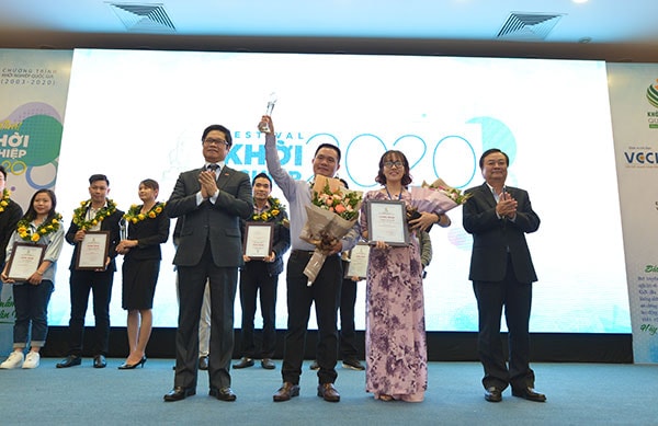 Lễ trao giải cuộc thi Khởi nghiệp Quốc gia 2019 và phát động khởi nghiệp 2020. Ảnh: Quốc Tuấn