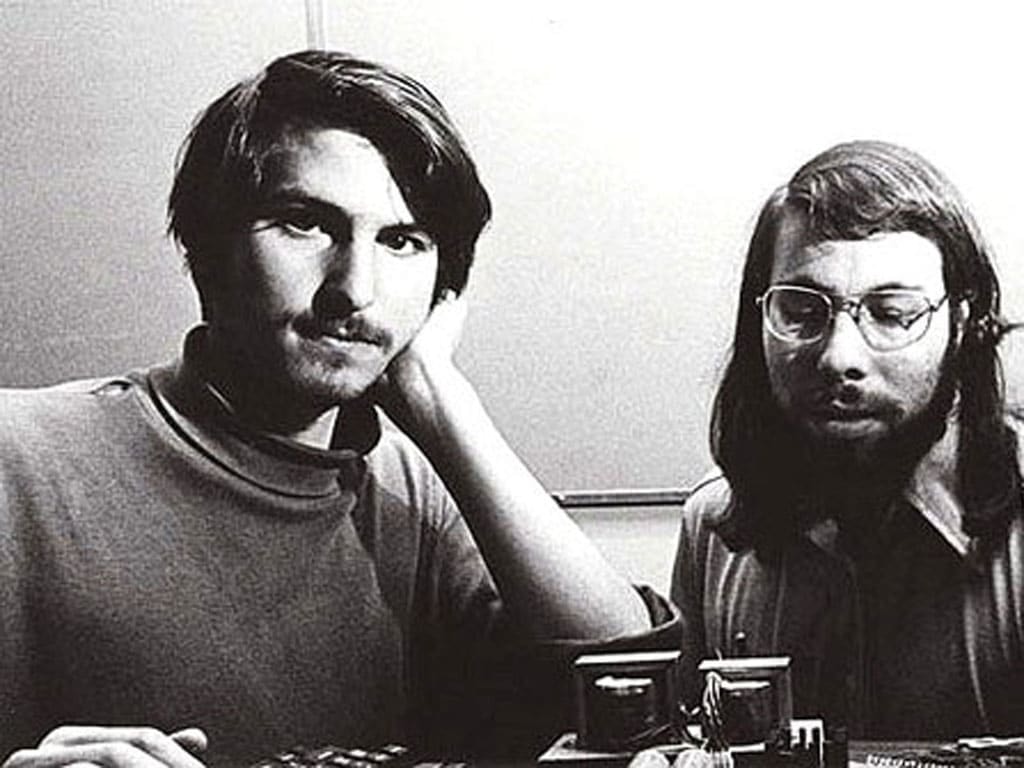 Steve Jobs và đồng sáng lập Steve Wozniak tại Apple