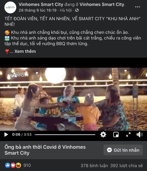 Bài hát ca ngợi cuộc sống bình yên sau mùa dịch trong MV của Vinhomes Smart City được kết hợp với ca sĩ Lê Thiện Hiếu