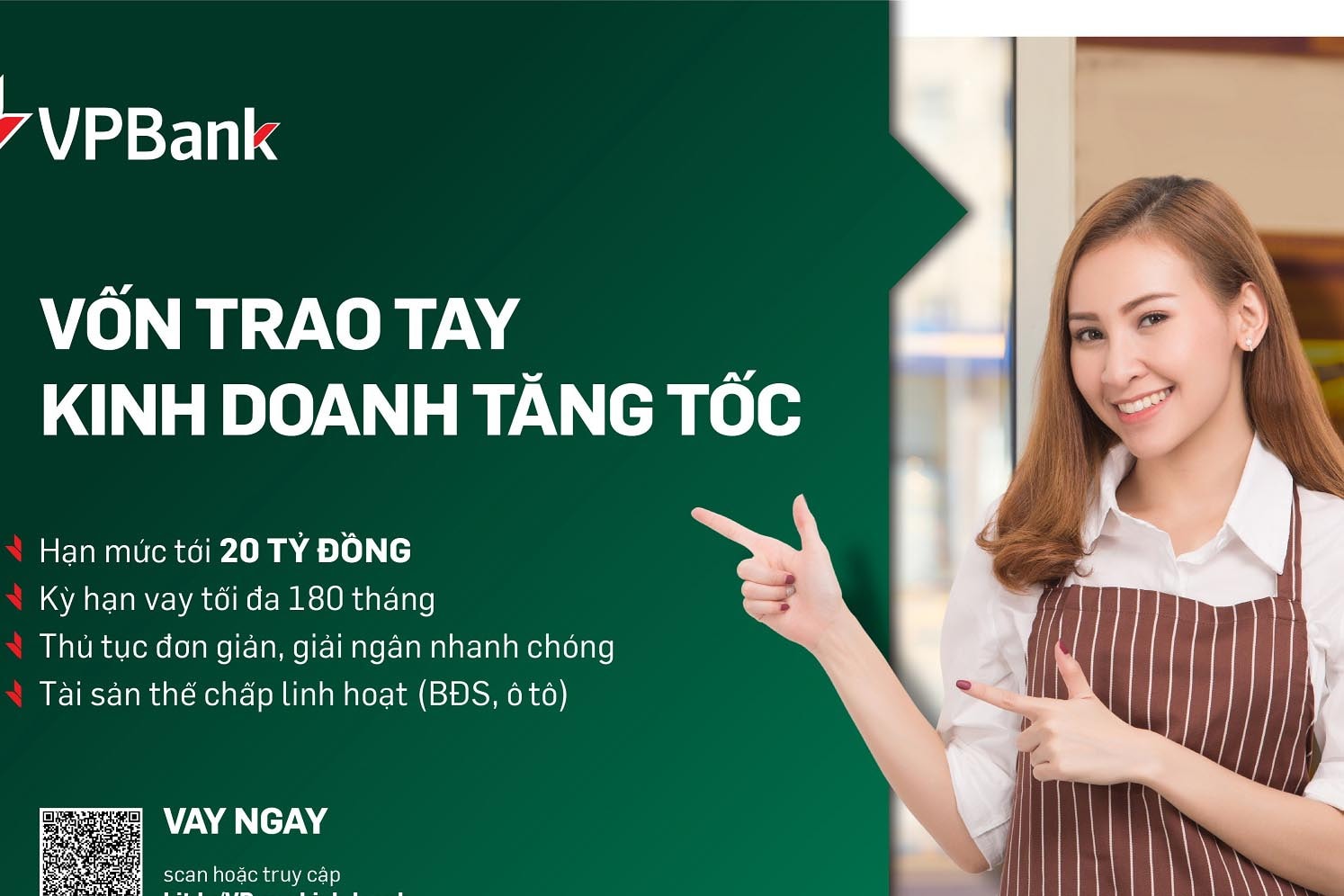 Lãi suất cho sản xuất kinh doanh ở VPBank chỉ còn