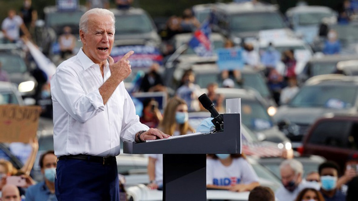  Ông Biden đang dẫn điểm số trước ông Trump tại nhiều bang trong cuộc bầu cử Tổng thống Mỹ.