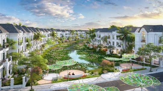 1 trong 4 hồ hoa sen, hoa súng mới được ra mắt tại Vinhomes Grand Park