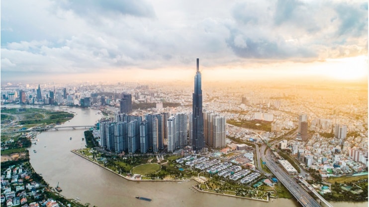 Vinhomes Central Park với toà Landmark 81 – biểu tượng kiêu hãnh bên bờ sông Sài Gòn